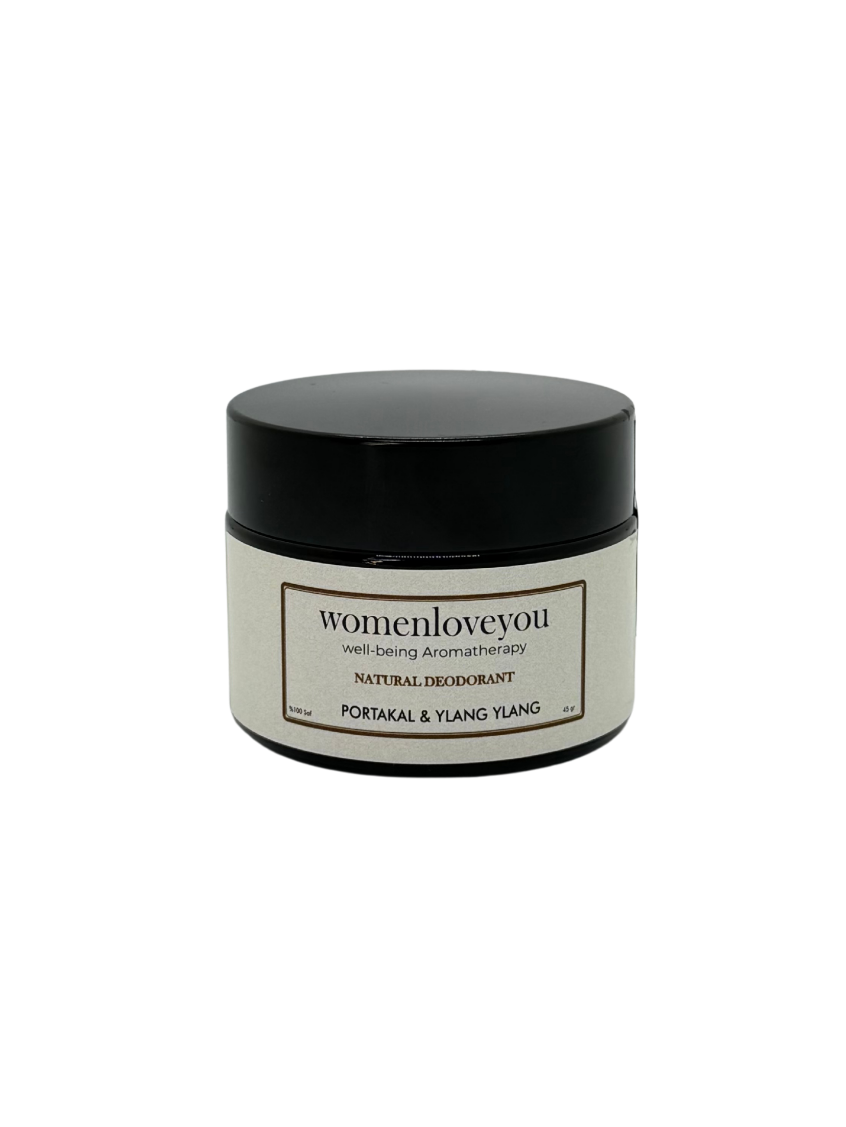 Doğal Deodorant Portakal Ylang Ylang Alüminyum İçermez %100 Doğal